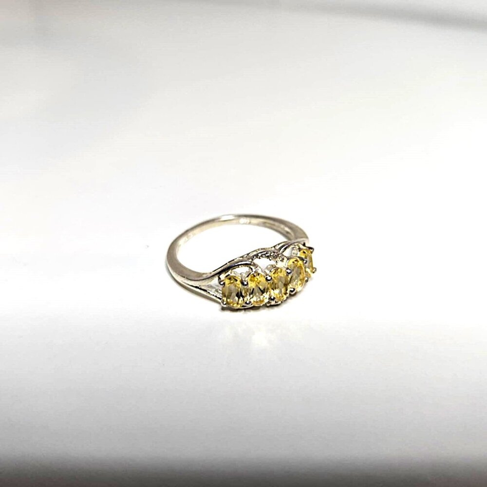 Citrine 5 Stone Ring - Picture 4 of 5